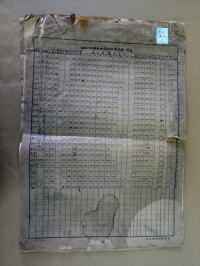 [a12-34-1] 表紙なし(昭和4年春蚕繭繰糸試験成績一覧表) (1929)