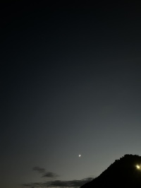 上田　道と川の駅　おとぎの里から見えた月