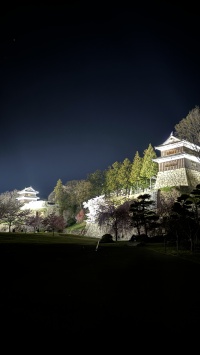 夜の上田城