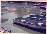 諏訪湖畔の観光ボート